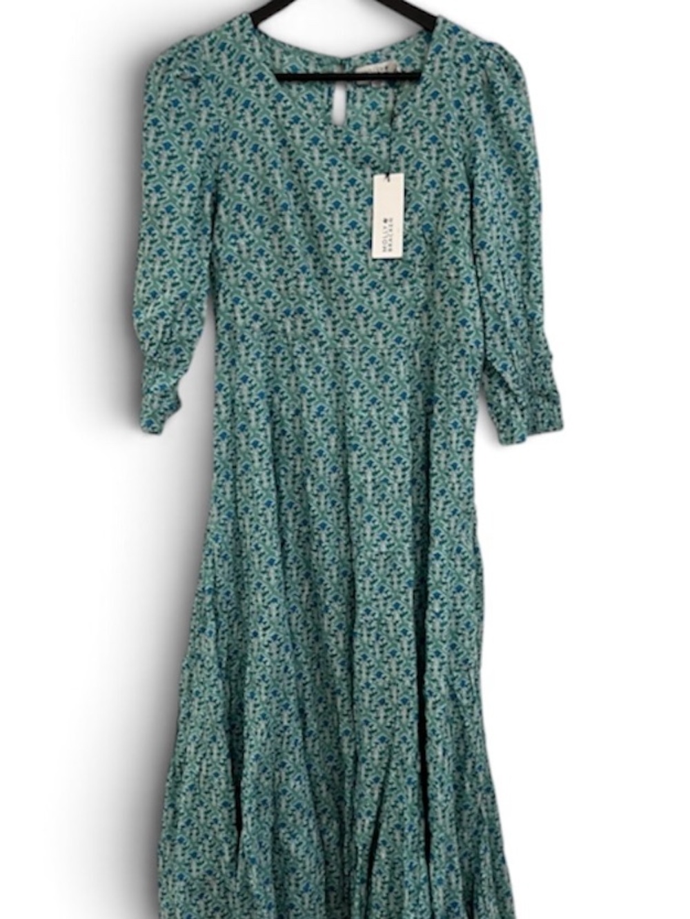 Molly Bracken Teal Floral Maxi Dress